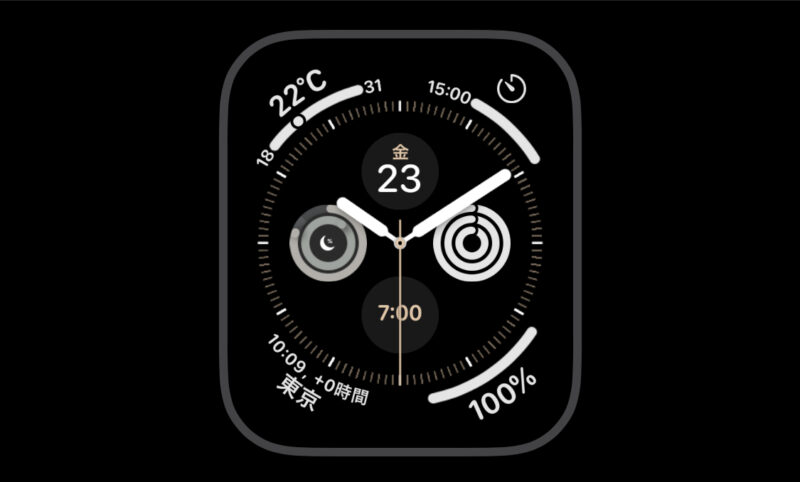 Apple Watchのインフォグラフの構成